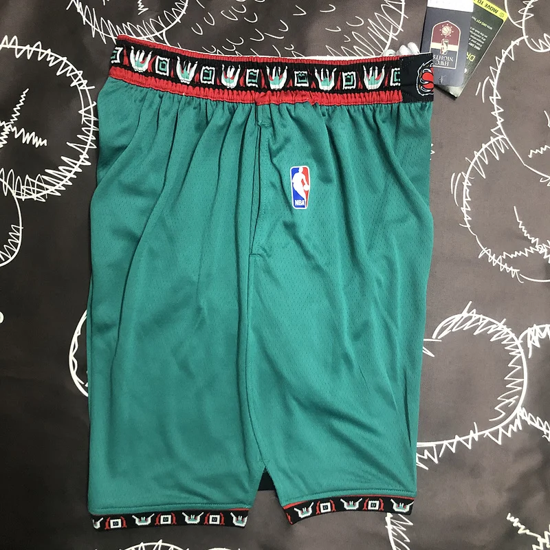 NBA Memphis Grizzlies Basketball Green Shorts