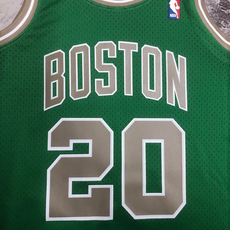 2007 2008 Season MN Hot Print Retro NBA Boston Celtics Basketball Jersey #20 ALLEN