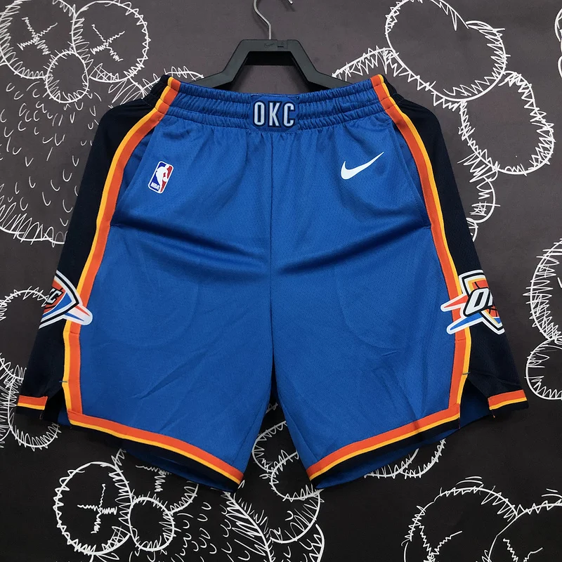 NBA Oklahoma City Thunder Basketball Blue Shorts