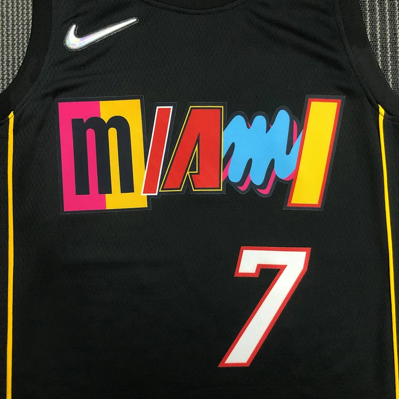 2022 Season NBA Miami Heat basketball jersey city version #7 LOWRY