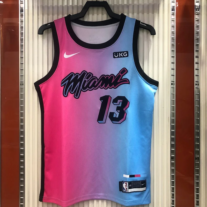 2021 Season NBA Miami Heat basketball jersey city version #13 ADEBAYO