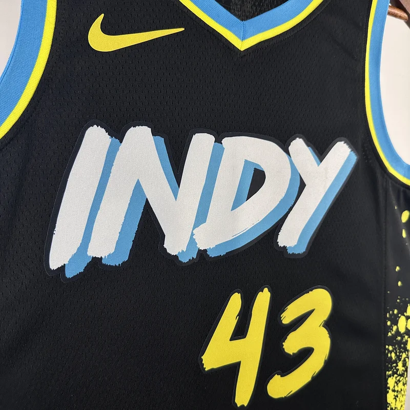 2024 Indiana Pacers Basketball Jersey city version #43 SIAKAM