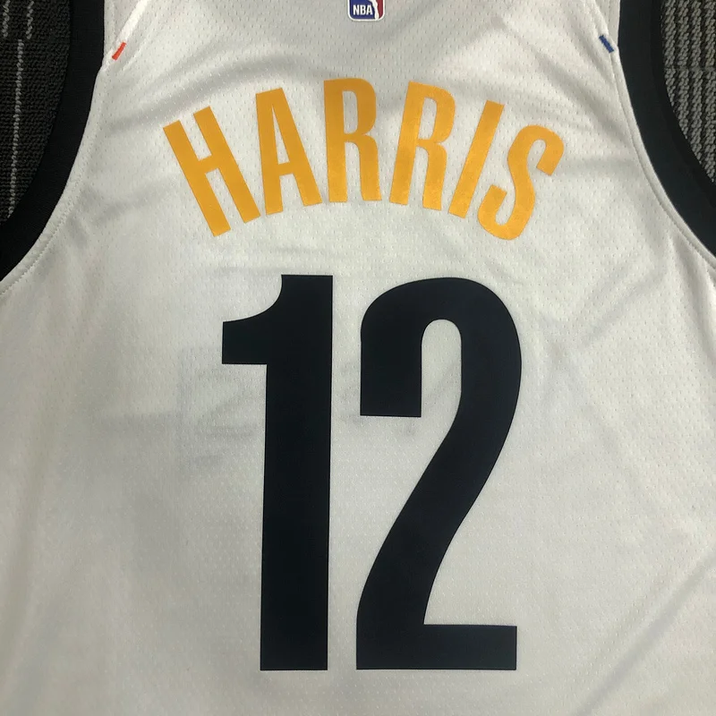 Brooklyn Nets Basketball jersey Graffiti White #12 HARRIS