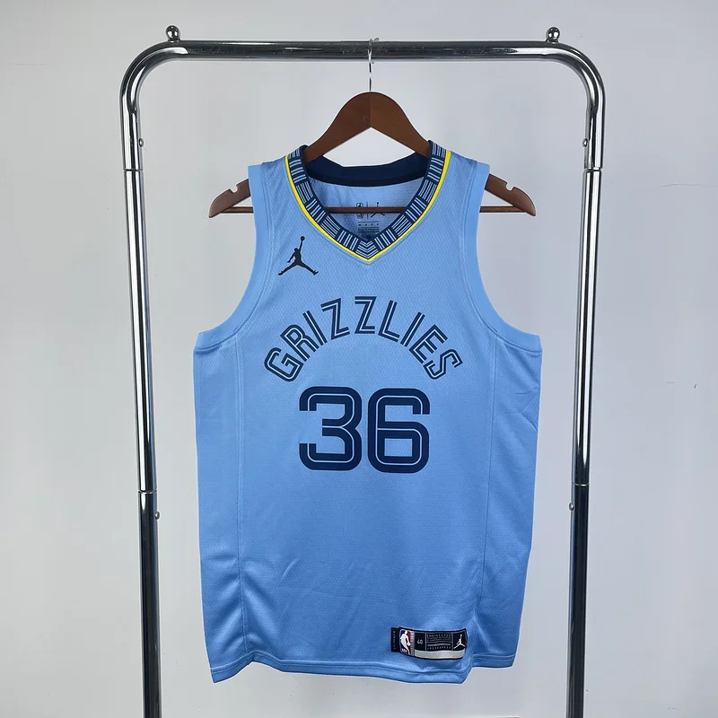 2021 Season NBA Memphis Grizzlies Basketball Jersey trapeze limited #36 SMART