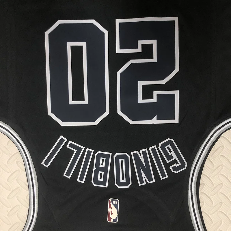 2023 San Antonio Spurs Basketball Jersey Retro #20 GINOBILI