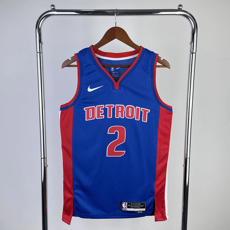 2023 Detroit Pistons Basketball Jersey Aawy Blue #2 CUNNINGHAM