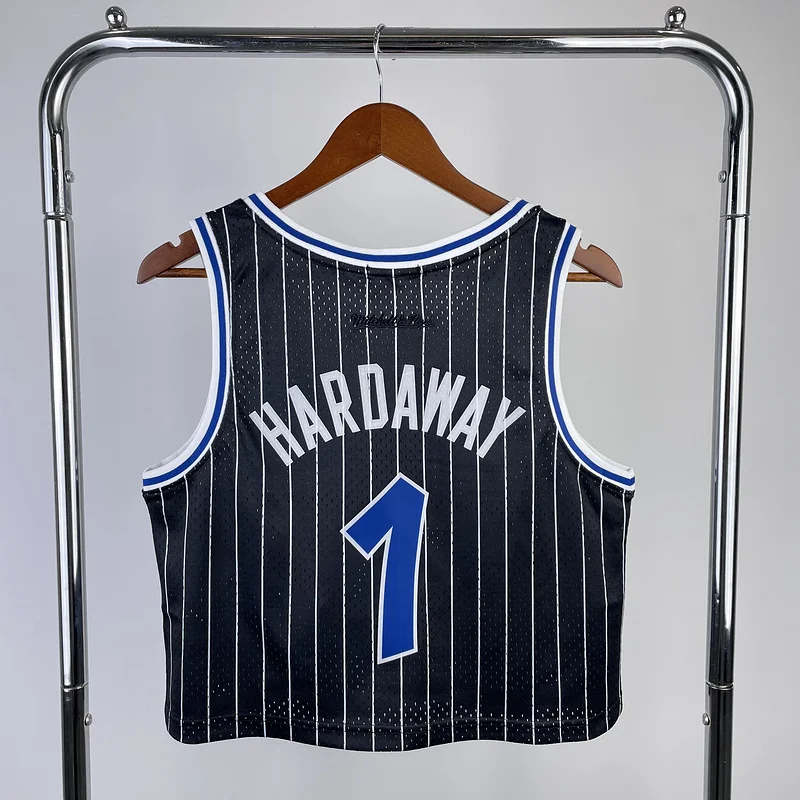 Mitchell Ness Women Retro Orlando Magic Basketball Jersey Black #1 HARDAWAY