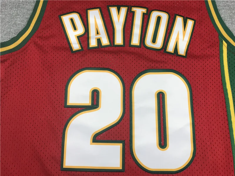 NBA Seattle SuperSonics Basketball jersey 20 Retro red