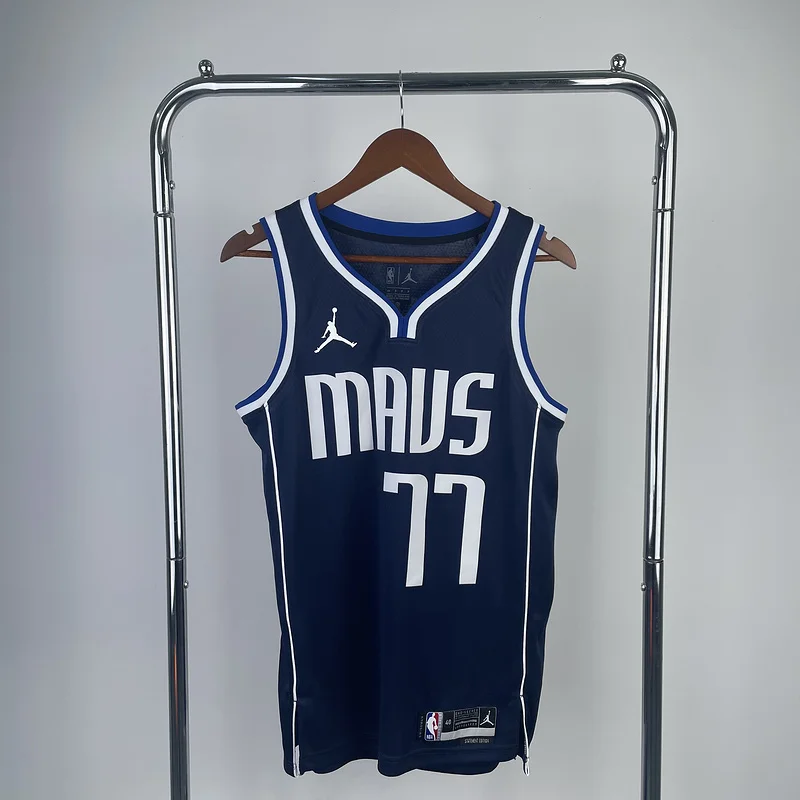 2023 Season NBA Dallas Mavericks basketball jersey Jordan limited #77 DONCIC