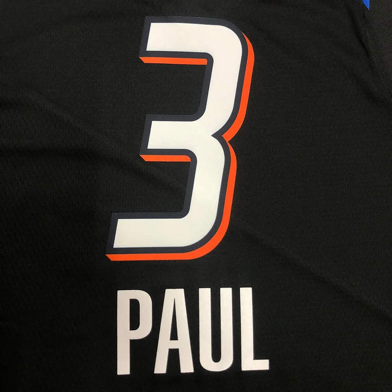 NBA Oklahoma City Thunder Basketball Jersey city version #3 PAUL