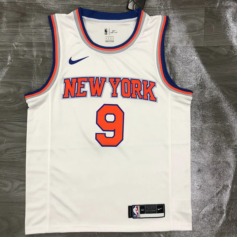 New York Knicks Basketball Jersey White #9 BARRETT