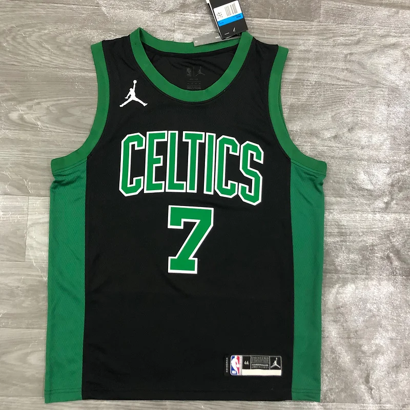 2021 Season NBA Boston Celtics Basketball Jersey Jordan theme #7 BROWN