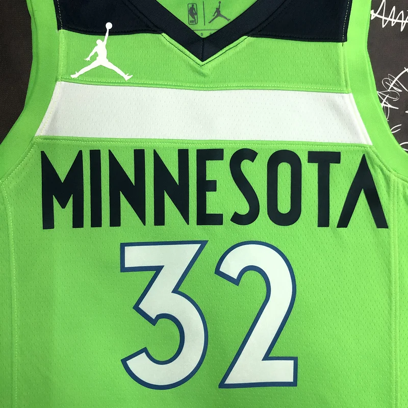 Minnesota Timberwolves Basketball Jersey trapeze #32 TOWNS