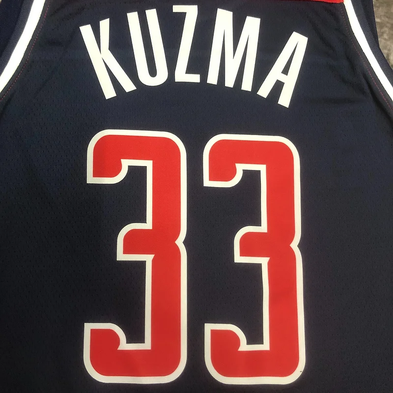 2023  Washington Wizards Basketball Jersey   trapeze  limited  #33    KUZMA