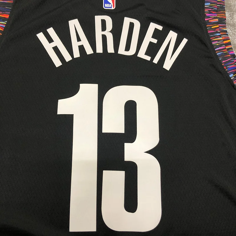 2020 Season Brooklyn Nets Basketball jersey city version Camouflage Black #13 HARDEN