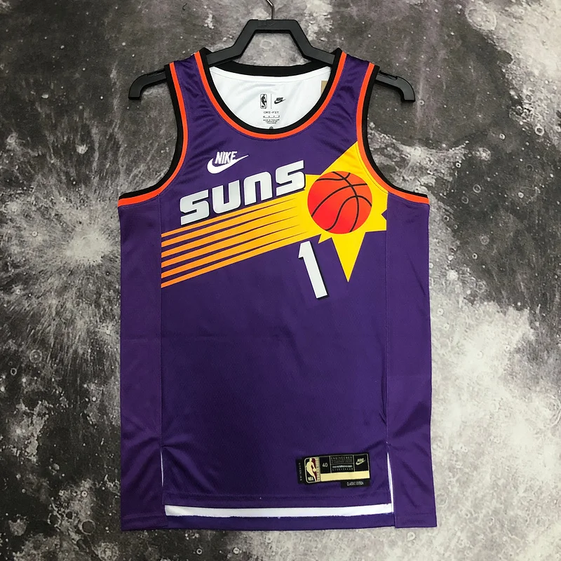 2023 Season NBA Phoenix Suns Basketball jersey Retro #1 BOOKER