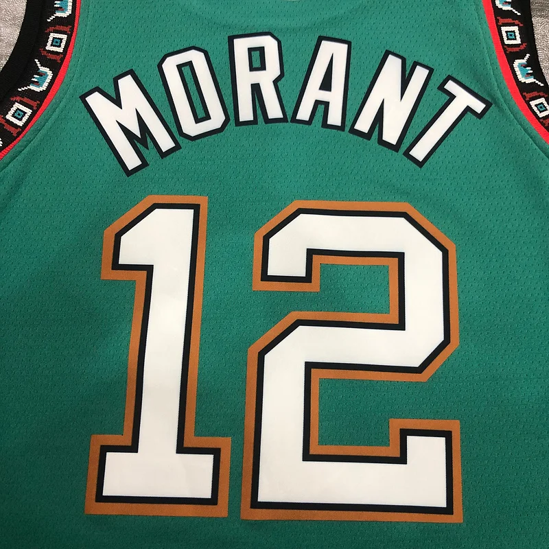 NBA Memphis Grizzlies Basketball Jersey Green #12 MORANT