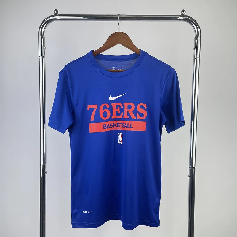 2023 Season NBA Philadelphia 76ers Basketball Jersey Blue training tshirts