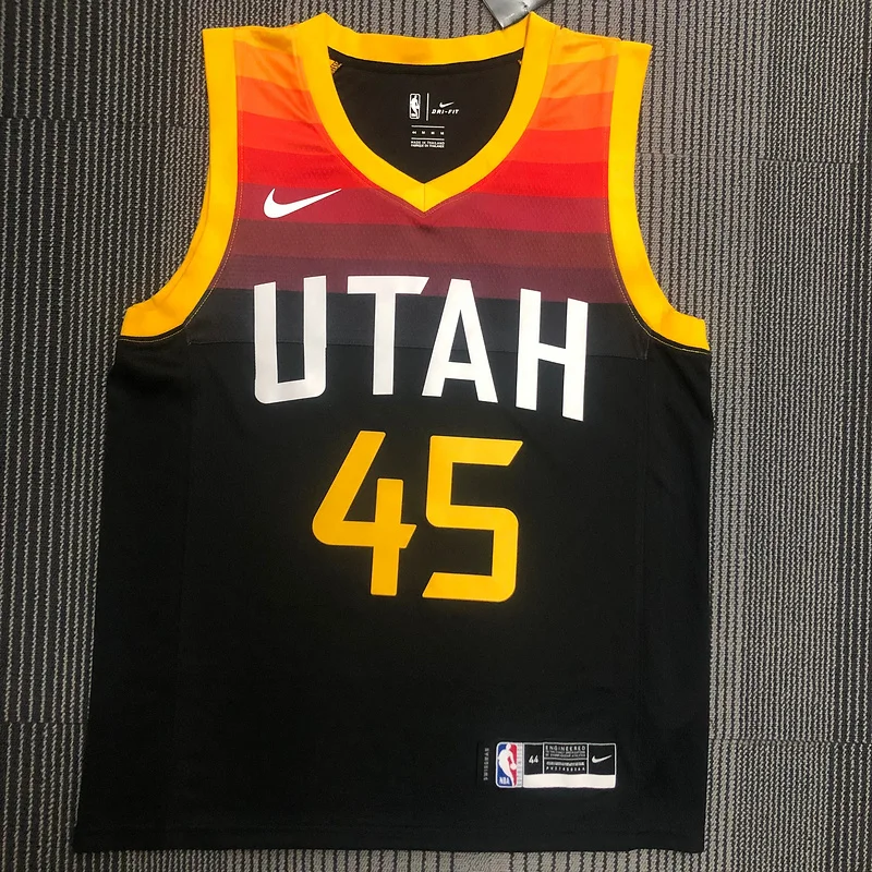 2021 Utah Jazz Basketball Jersey city version 球衣 #45 MITCHELL