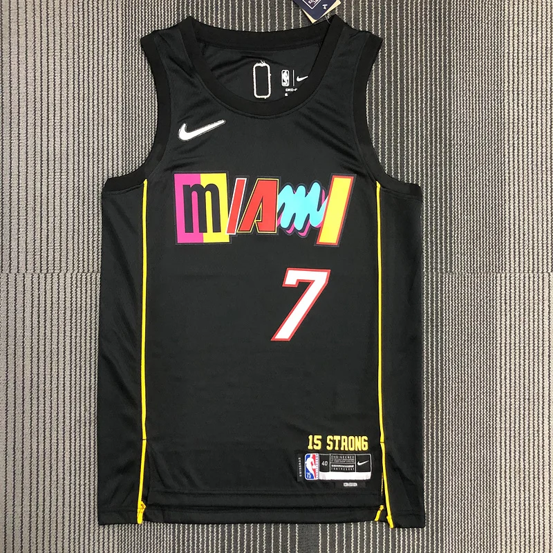 2022 Season NBA Miami Heat basketball jersey city version #7 LOWRY