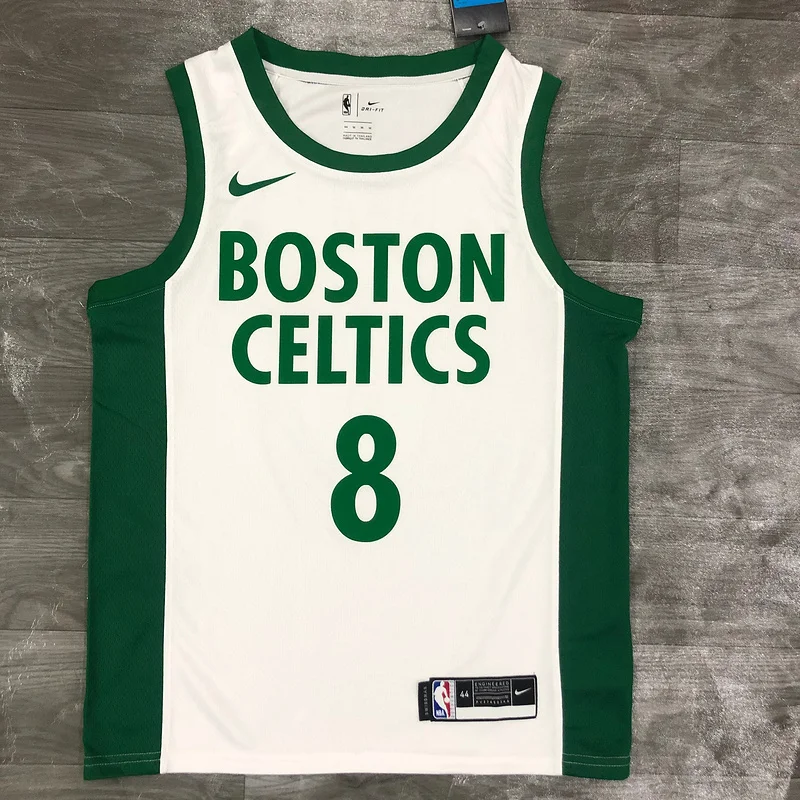 2021 Season NBA Boston Celtics Basketball Jersey city version #8 WALKER