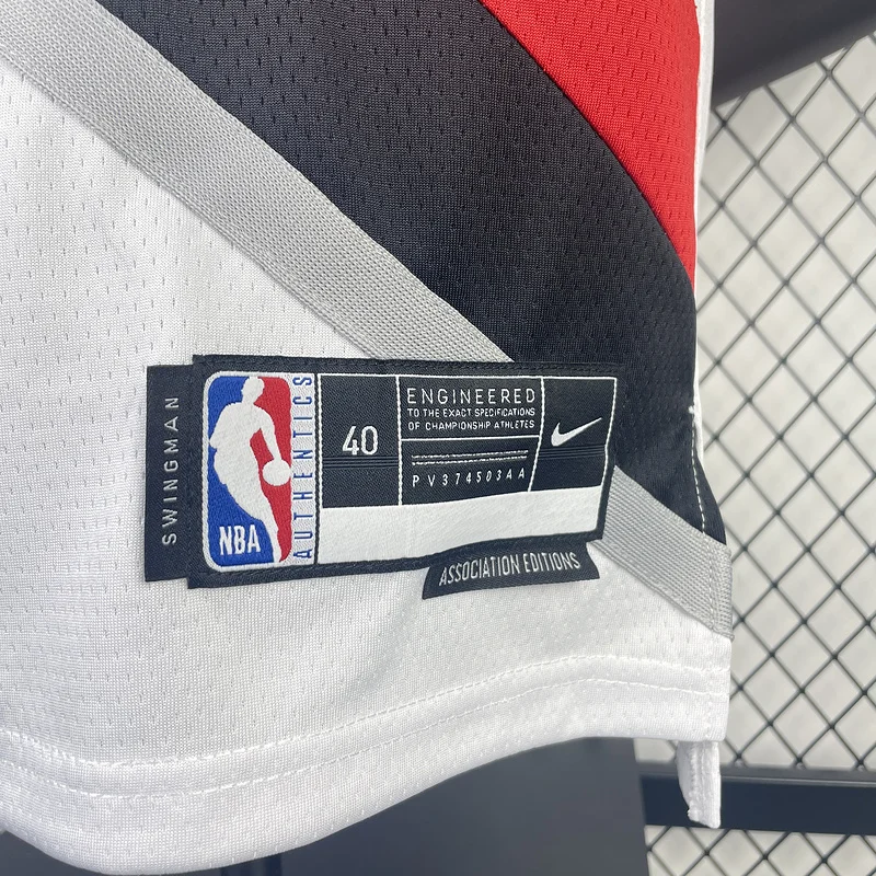 2023  Portland Trail Blazers Basketball Jersey   White  #00   HENDERSON