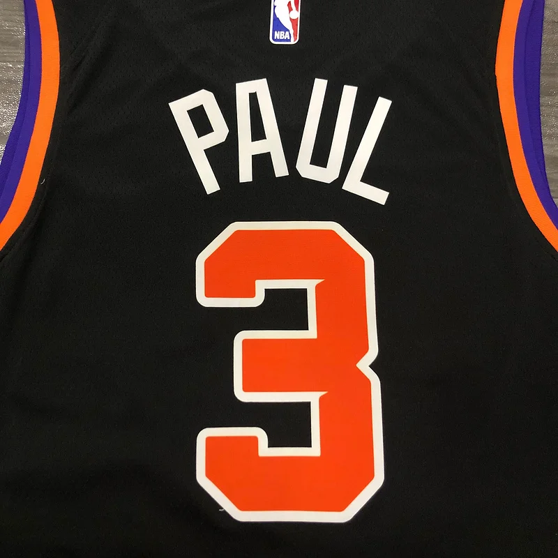 NBA Phoenix Suns Basketball jersey Black #3 PAUL