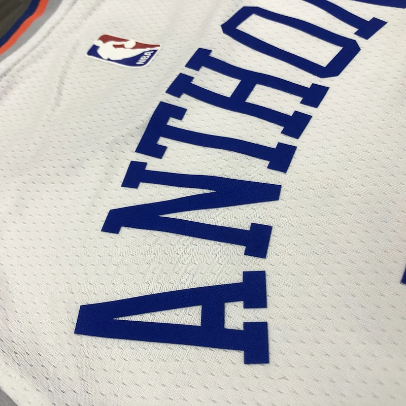 New York Knicks Basketball Jersey White #7 ANTHONY