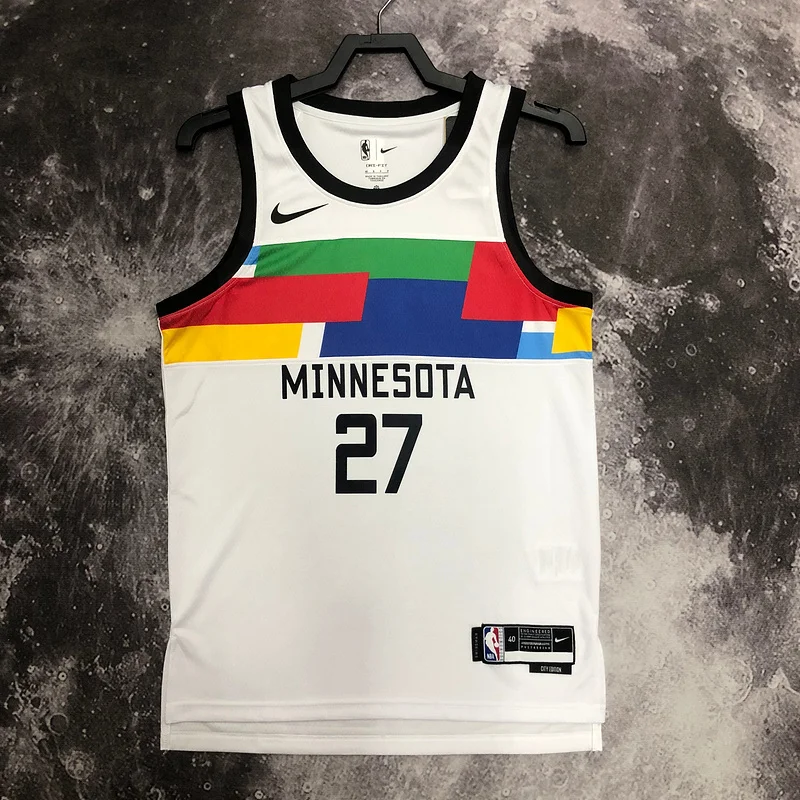 2023 Minnesota Timberwolves Basketball Jersey city version #27 GOBERT