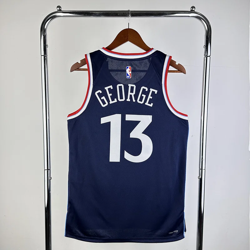 2025 Season  NBA Los Angeles Clippers Basketball jersey   Aawy   Blue  #13   GEORGE