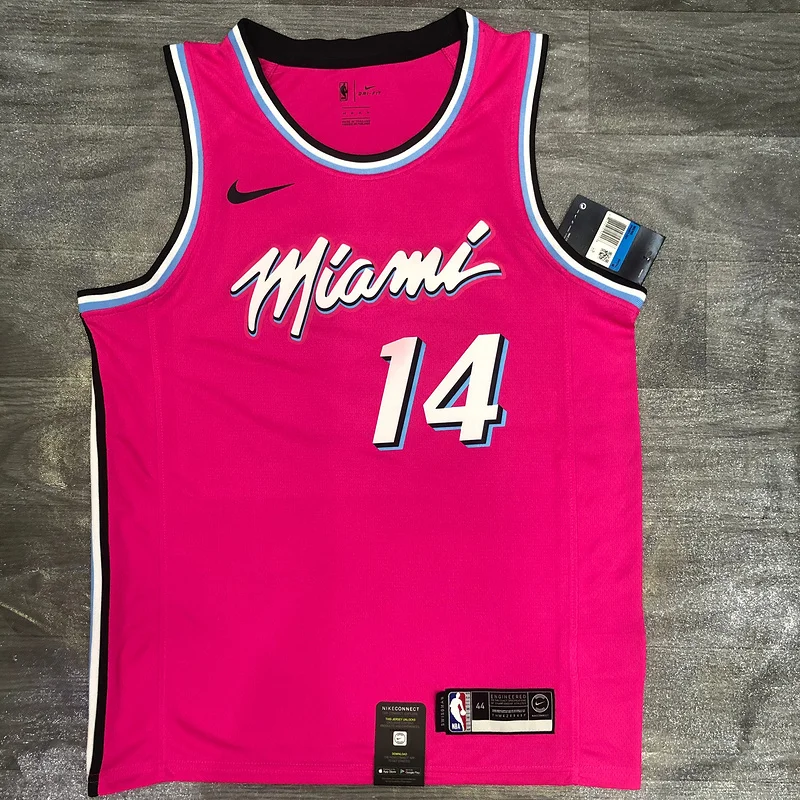 NBA Miami Heat basketball jersey round neck Pink #14 HERRO