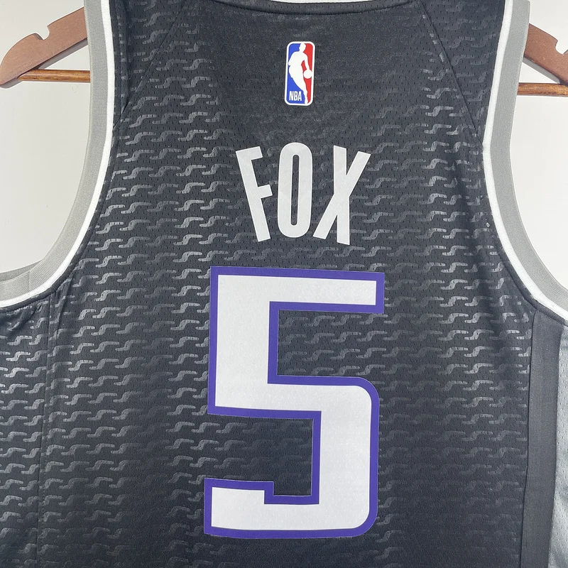 2023 Sacramento Kings Basketball Jersey trapeze limited #5 FOX