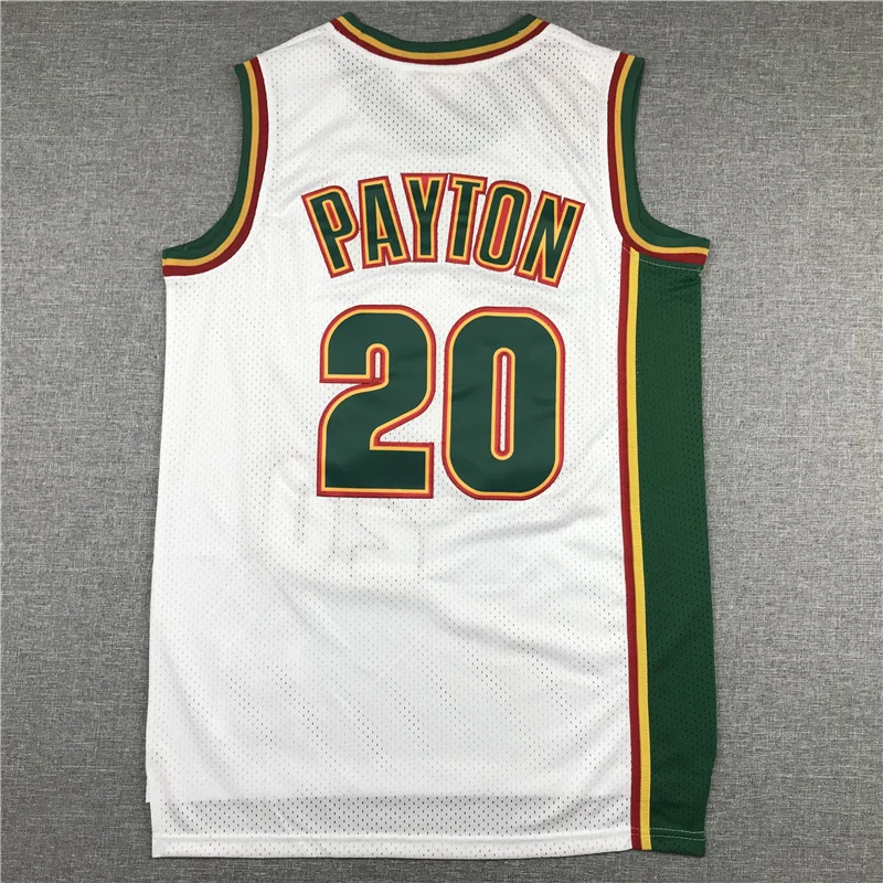 NBA Seattle SuperSonics Basketball jersey 20 Retro White