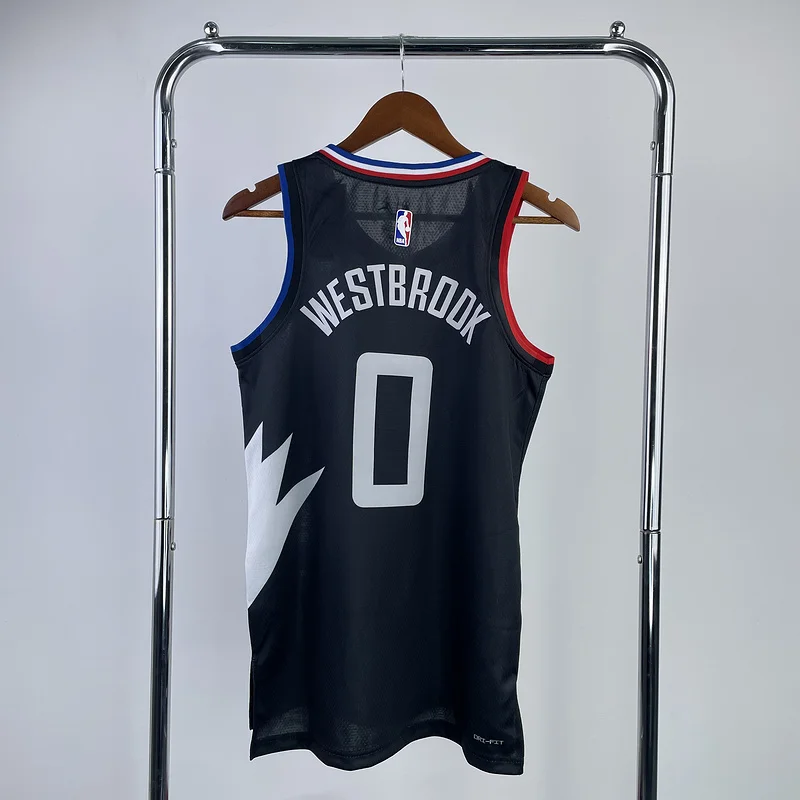 2023 Season   NBA Los Angeles Clippers Basketball jersey    trapeze  limited  #0     WESTBROOK