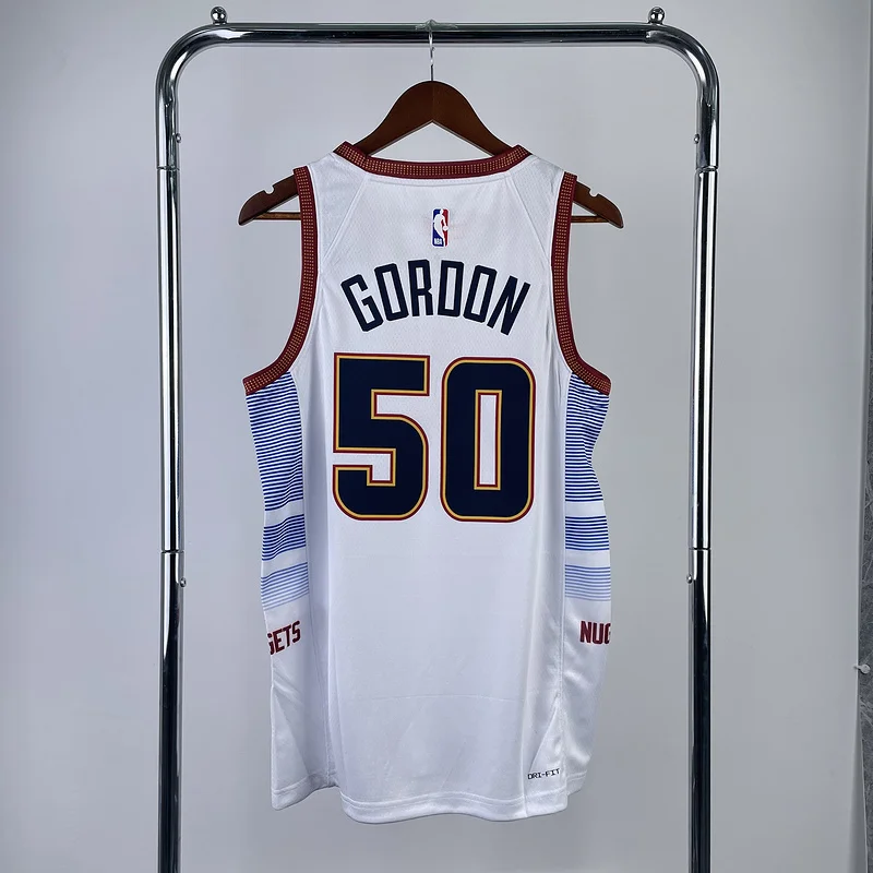 2023 Season NBA Denver Nuggets Basketball jersey city version #50 GORDON