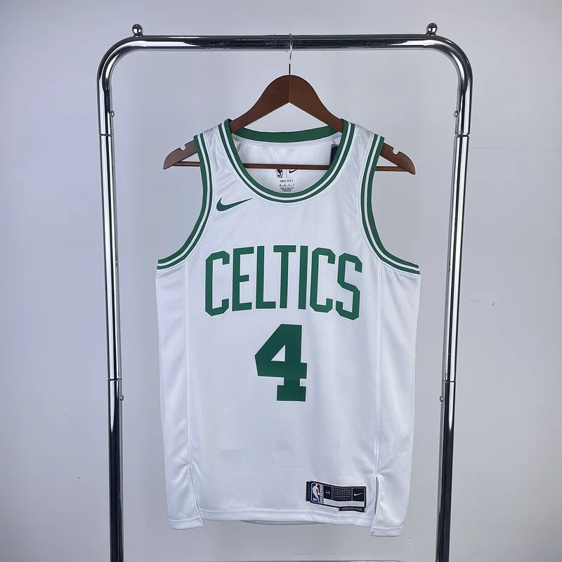 2023 Season NBA Boston Celtics Basketball Jersey home White #4 HOLIDAY