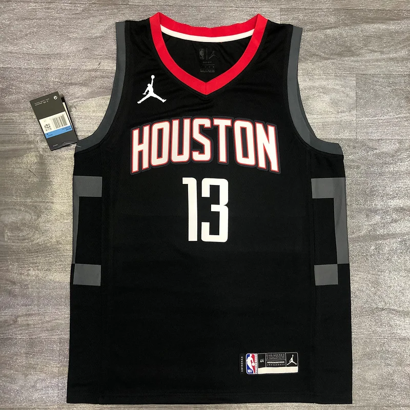 2021 Houston Rockets Basketball Jersey Jordan Style limited city version Black #13 HARDEN