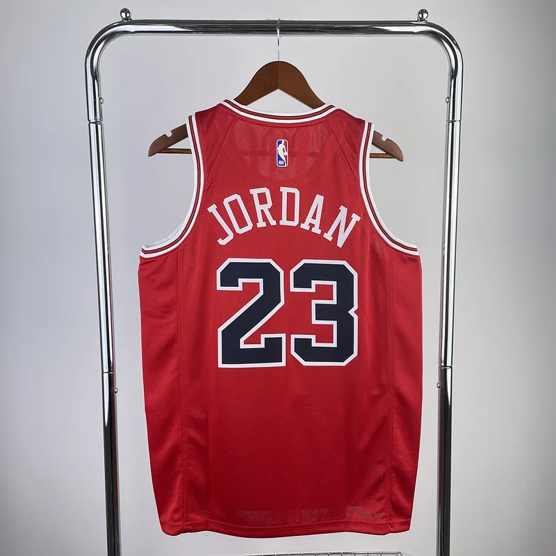 2023 Season NBA Chicago Bulls Basketball jersey red #23 Jordan