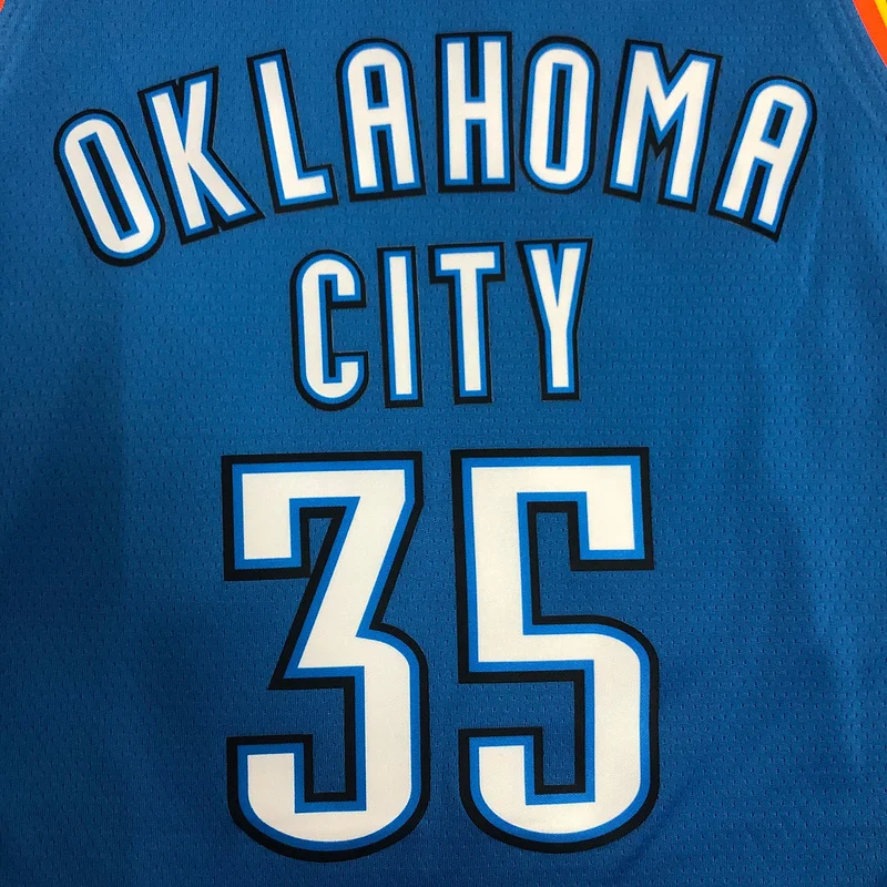 NBA Oklahoma City Thunder Basketball Jersey Blue #35 DURANT