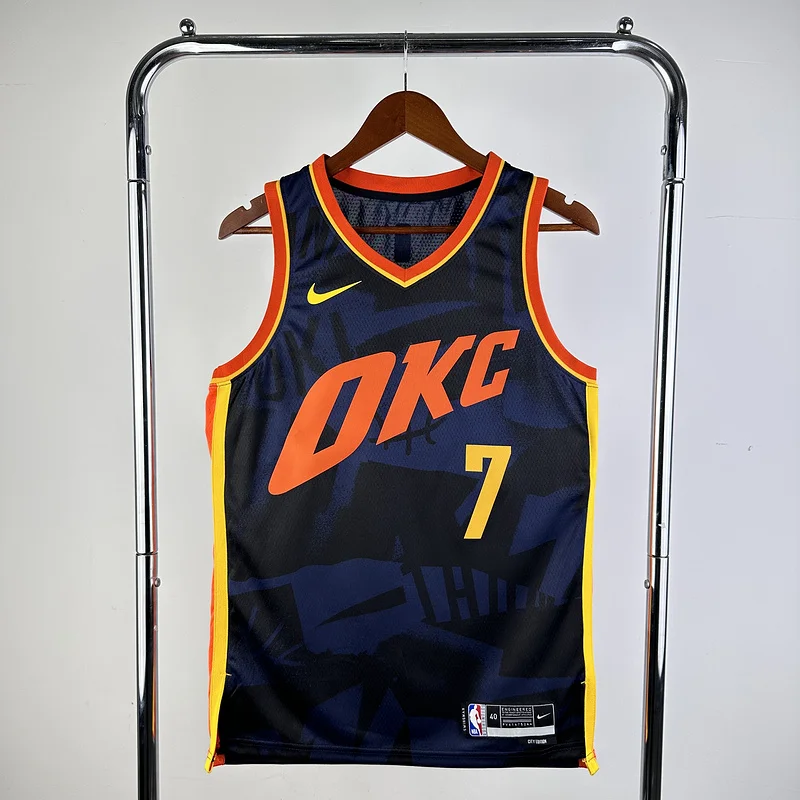 2024 NBA Oklahoma City Thunder Basketball Jersey city version #7 HOLMGREN