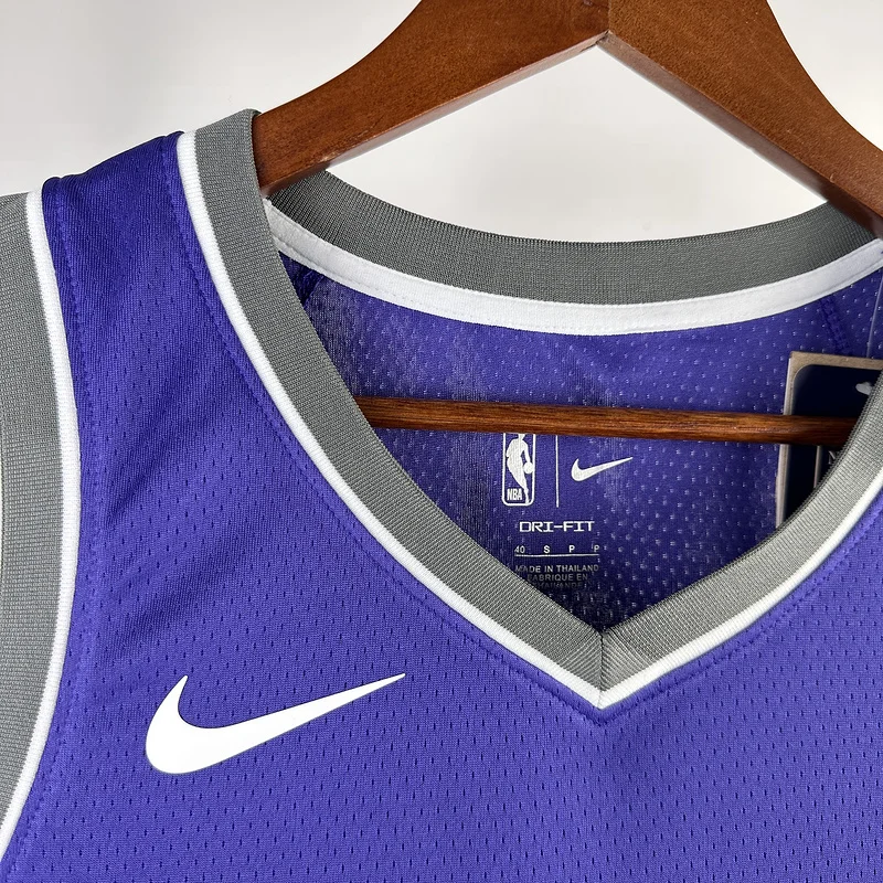 2023 Sacramento Kings Basketball Jersey Aawy Purple #10 SABONIS