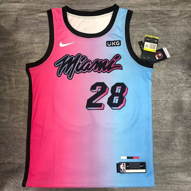 2021 Season NBA Miami Heat basketball jersey city version #28 IGUODALA