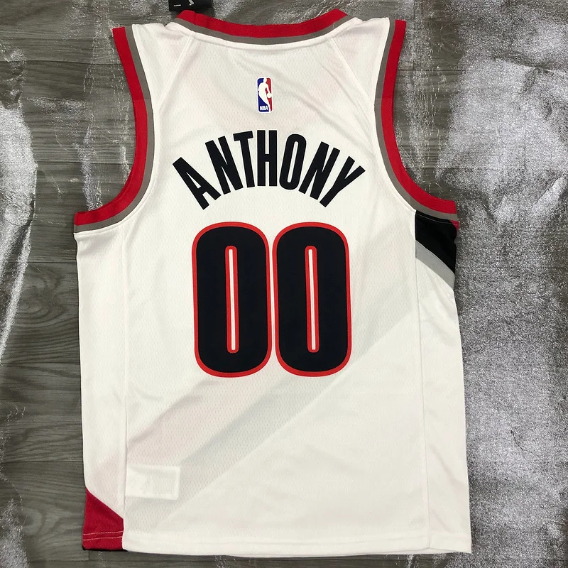 2021 Portland Trail Blazers Basketball Jersey Home White #00 ANTHONY