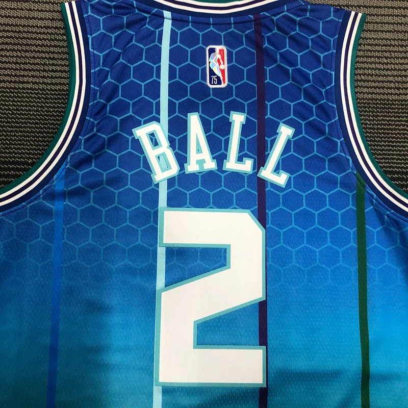 2022  Charlotte Hornets Basketball Jersey   city version #2  BALL