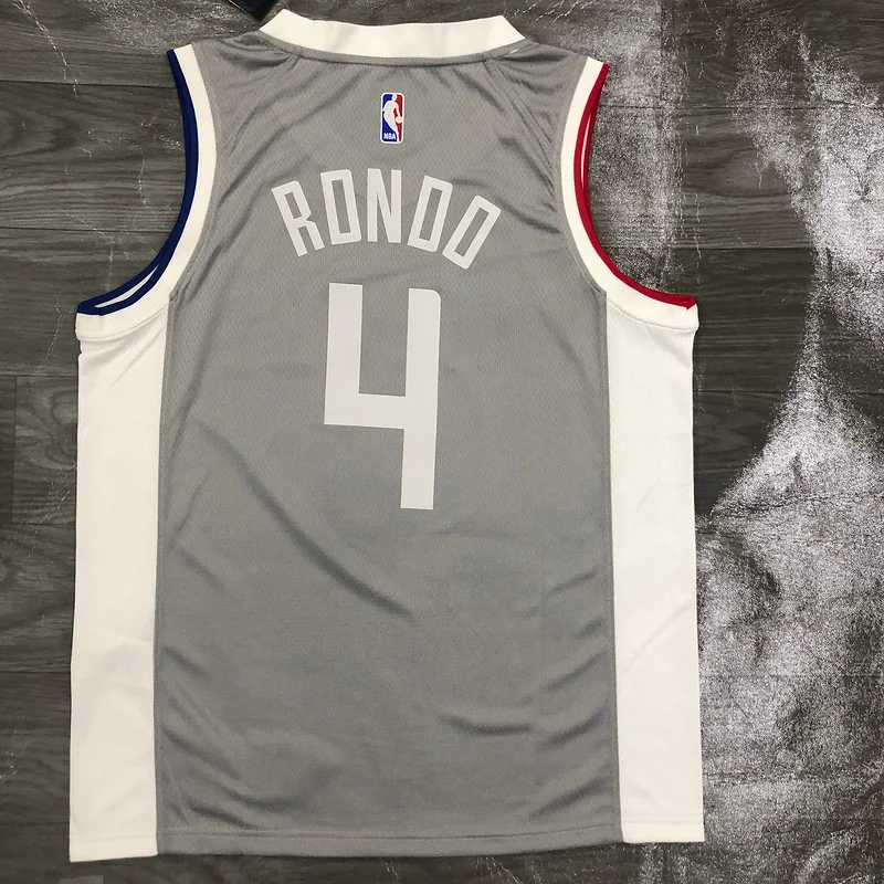 2021 Season NBA Los Angeles Clippers Basketball jersey   bonus edition  #4   RONDO