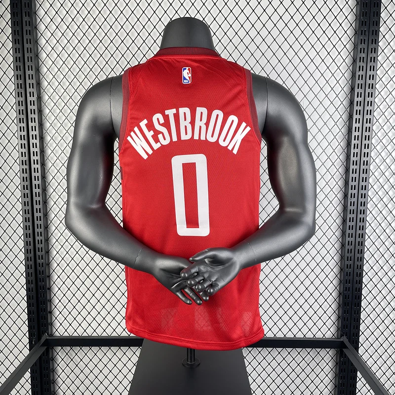 2019 Houston Rockets Basketball Jersey bonus edition #0 WESTBROOK