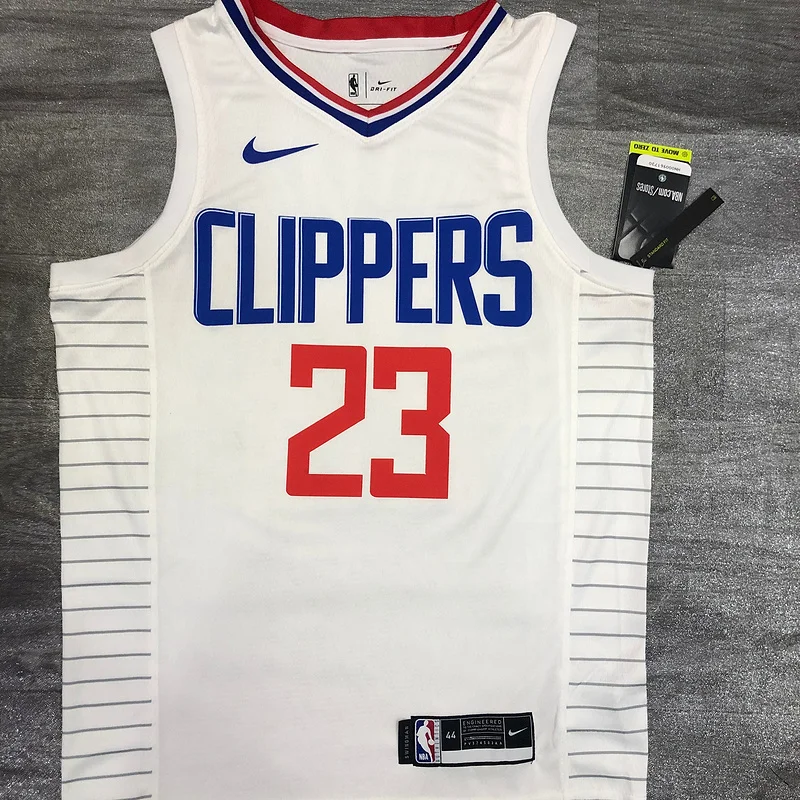 2020 Season NBA Los Angeles Clippers Basketball jersey  limited  White #23   WILLIAMS