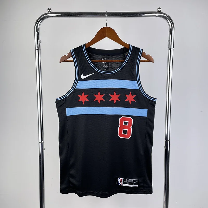 2019 Season NBA Chicago Bulls Basketball jersey City version #8 LAVINE