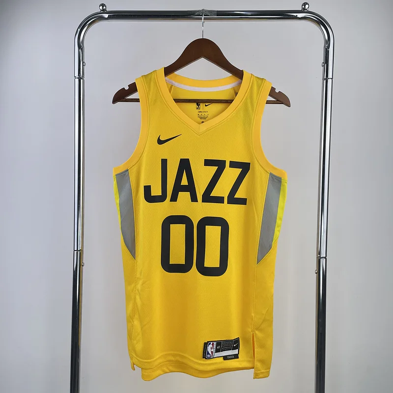 2023 Utah Jazz Basketball Jersey Aawy Yellow #00 CLARKSON