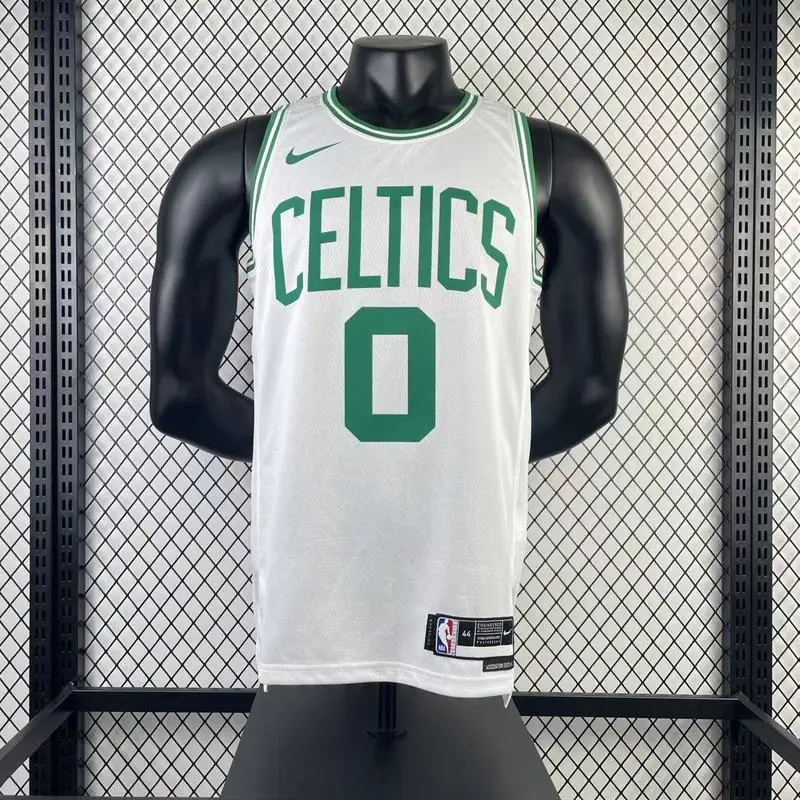 2023 Season NBA Boston Celtics Basketball Jersey White #0 TATUM